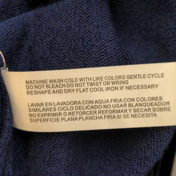 Carolyn Taylor dark blue cardigan sweater - Picture 6 of 8